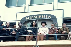 Wife and Children of Martin Luther King Jr at Rally