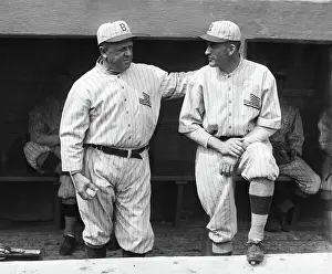 Wilbert Robinson with Hand on Captain Jack Daubert