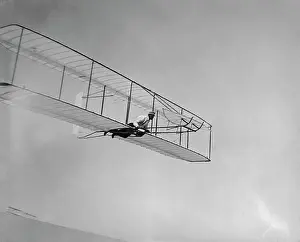 Glider Prints: Wilbur Wright Gliding