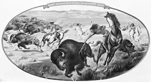 Wild West -- Indian During Buffalo Hunt