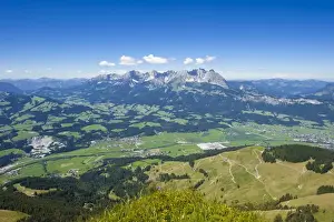 Backdrop Prints: Wilder Kaiser mountain ridge, Tyrol, Austria, Europe