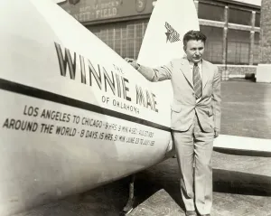 Record Prints: Wiley Post Before Record Air Flight