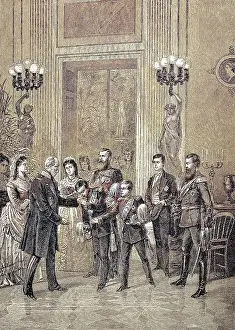 Families Prints: Wilhelm I. or Wilhelm I. full name is Wilhelm Friedrich Ludwig von Hohenzollern