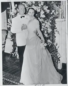 William and Austine Hearst Posing After Being Married
