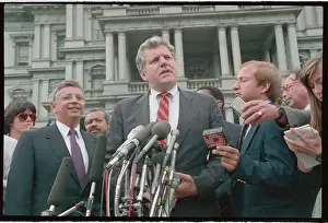 William Bennett Speaking at Press Conference