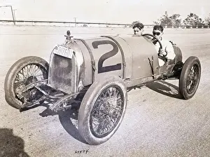 Racetrack Prints: William Bolden Driving in a Duesenberg