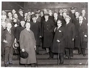Senator Prints: William Borah and Others on Steps