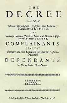 William Bradford The Decree