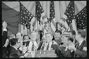 William Buckley Jr. Celebrating election Victory of His Brother