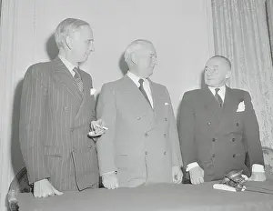 William J Prints: William Donovan and Affiliates at Press Conference
