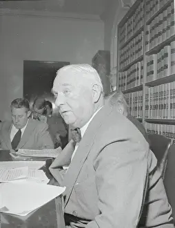 William J Prints: William Donovan Testifying at Hearing