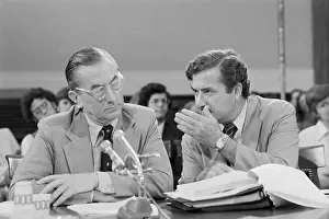 William E. Colby and Lyle Miller During Testimony