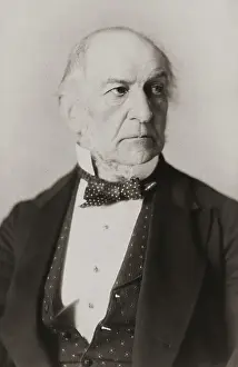 William Ewart Gladstone Posing