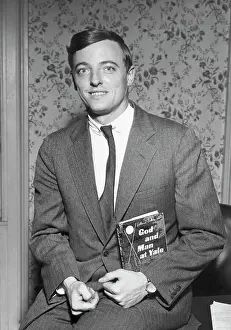 William F. Buckley Holding His First Book