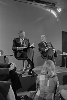 Howard Hunt Prints: William F. Buckley and Howard E. Hunt on Set of Firing Line