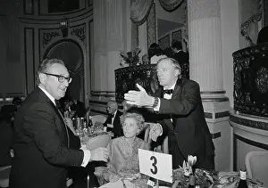 William F. Buckley Jr. Gesturing While Talking With Henry A. Kissinger