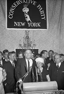 William F. Buckley Jr. Speaking at Decisive News Conference