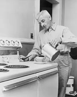 Stove Prints: William Faulkner Pouring Coffee