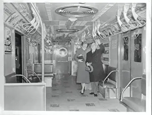 William Fullen and Phyllis Johnson Riding on the Subway