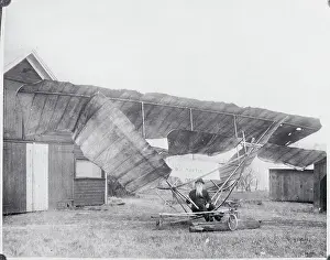 William H. Martin Sitting in Plane