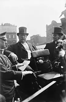 1910s Style Prints: William H Taft Sitting In Carriage