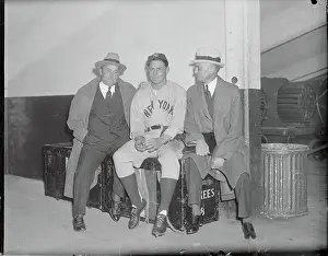 Joseph V Prints: William Harridge with Ben Chapman and Joe McCarthy
