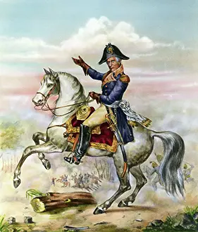 Color Imaging Prints: William Harrison On Horse