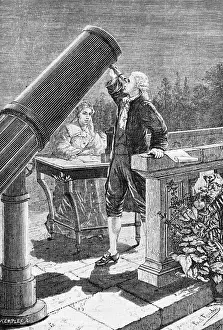 Uranus Prints: William Herschel with Sister Caroline Lucretia
