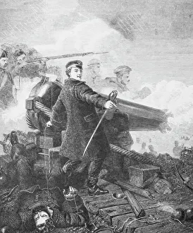 Sevastopol Prints: William Hewitt Standing by Wreckage