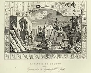 Digital Vision Vectors Collection: William Hogarth The Analysis of Beauty, Plate 1