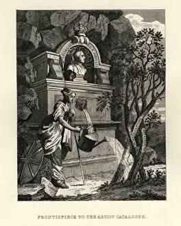 William Hogarth, Britannia watering the trees of creativity