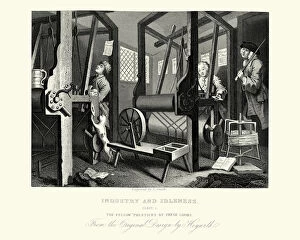 Success Gallery: William Hogarth Industry and Idleness Fellow Prentices at their