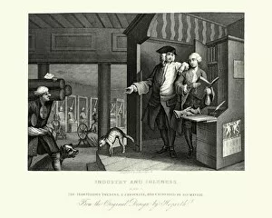 Images Dated 1st October 2015: William Hogarth Industry and Idleness The Industrious Prentice