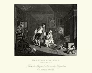 Images Dated 29th September 2015: William Hogarth Marriage A La Mode The Bagnio