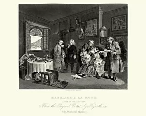 Images Dated 29th September 2015: William Hogarth Marriage A La Mode The Ladys Death