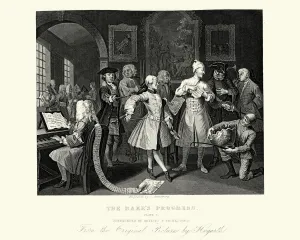 William Hogarth Gallery: William Hogarth The Rakes Progress Surrounded by artists and pr
