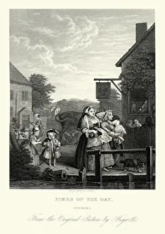 William Hogarth Gallery: William Hogarth Four Times of the Day - Evening