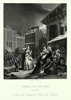 Images Dated 6th October 2015: William Hogarth Four Times of the Day - Morning