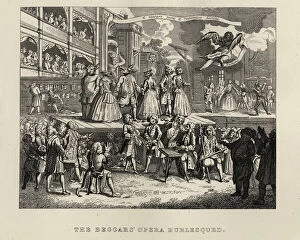 William Hogarth (1697-1764) Gallery: William Hogarths, The Beggars Opera Burlesqued
