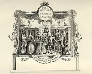 William Hogarth (1697-1764) Gallery: William Hogarths, Ticket for the theatre in Hay-market