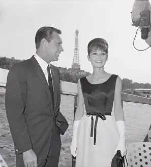 William Holden and Audrey Hepburn