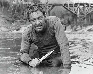 Scene Prints: William Holden In Movie Scene;'Bridge On