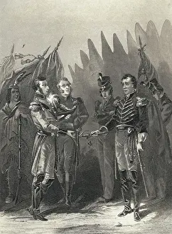 Detroit Prints: William Hull Surrenders Detroit 1812