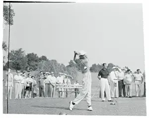 William Hyndman Swinging His Golf Club
