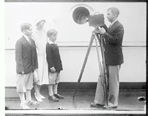William Ince Taking Pictures of Family
