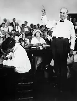 Courtroom Prints: William J. Bryan Gestures During Speech