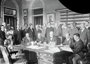 Houston Prints: William J. Bryan Signing Treaties