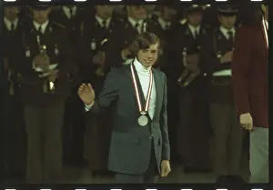William Koch Wearing His Silver Medal