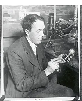 William L. Cummings Inventing New Electronic Device