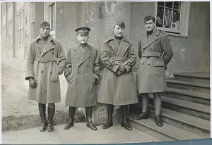 Air Force Prints: William L. Kenly Standing with Air Force Aces